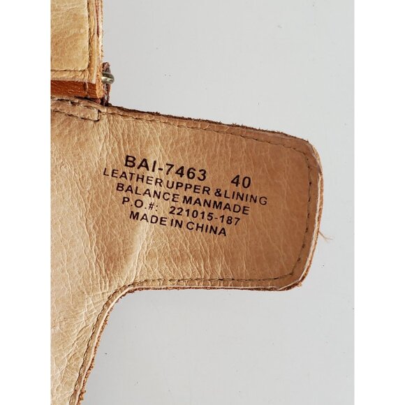 ALGERIA Bailee Brown Leather Sandals Womens Shoes BAI-7463 Size 40 US 9.5-10 - Picture 10 of 13